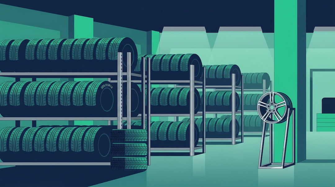 Ilustración del artículo: cómo gestionar el inventario de una llantería o negocio de neumáticos