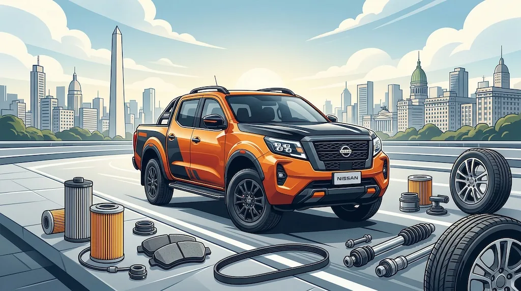 Ilustración del artículo: refacciones para Nissan Frontier en Argentina