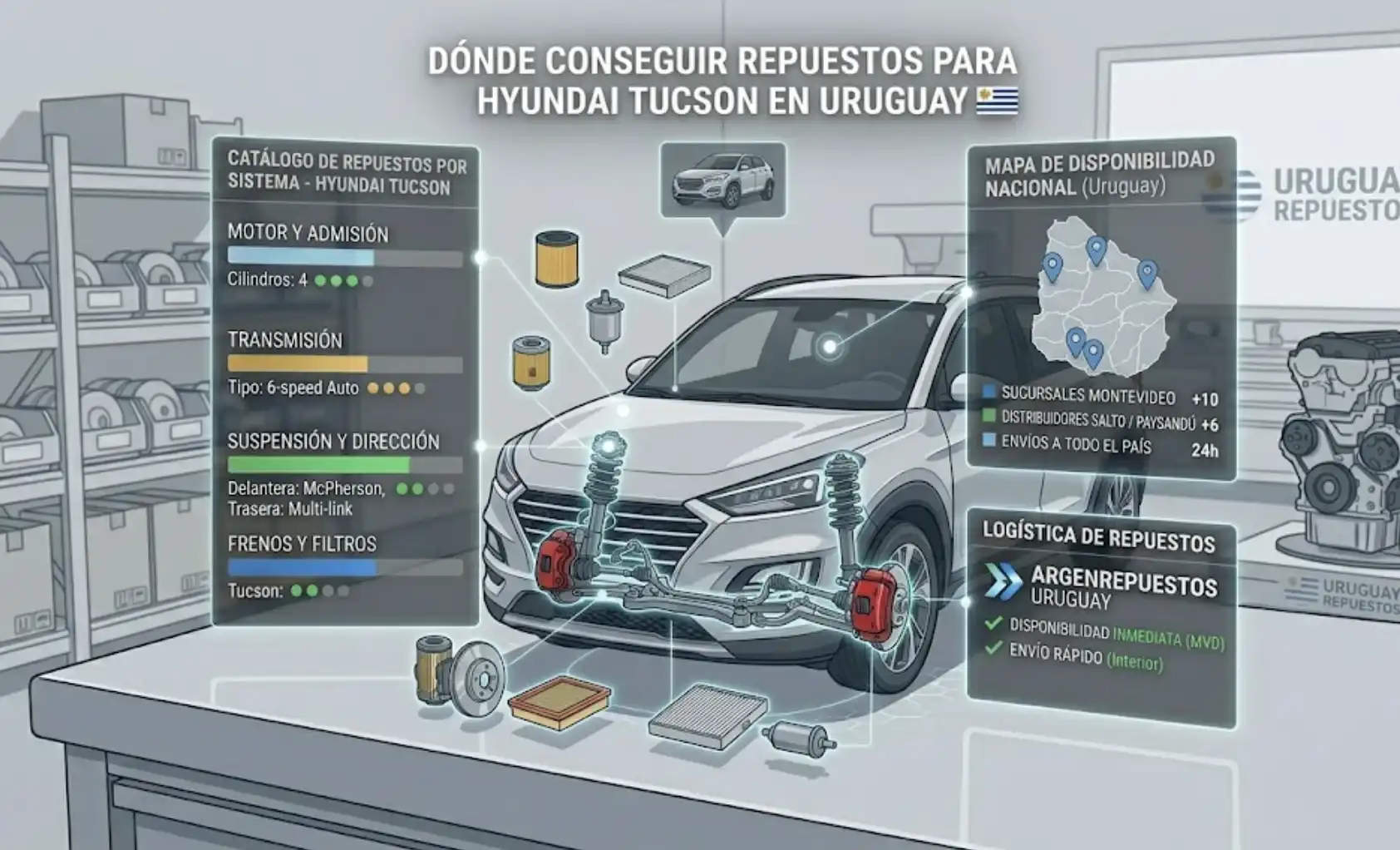 repuestos hyundai tucson uruguay