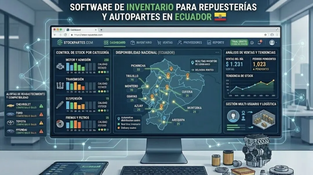 software inventario repuestos ecuador
